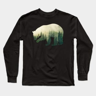 Wild Forest Bear Long Sleeve T-Shirt